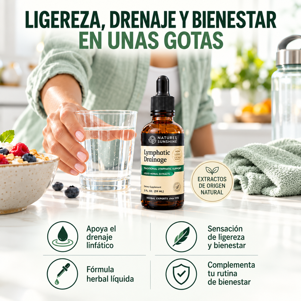 Ligereza, drenaje y bienestar en unas gotas